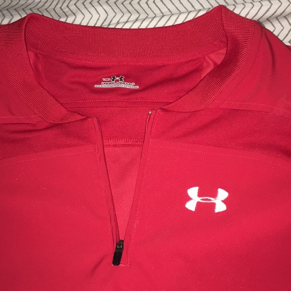 Red Under Amour Short Sleeve Jacket - Picture 4 of 7